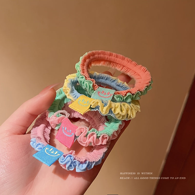 Cute Hair Rope Cute Candy Colored Frill Lace Hair Rope