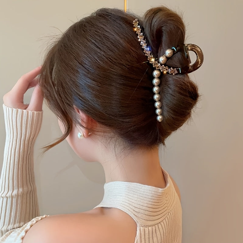 4pcs Fashionable hair clip, retro style shark clip, coiled hair clip, commuting hair accessory, Women's hair clip