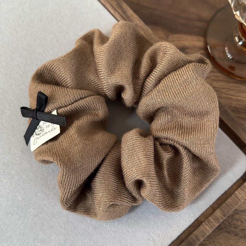 Cute Scrunchie Cute Single Soft Scrunchie Hair Tie with Bow Detail | 10+ Colors