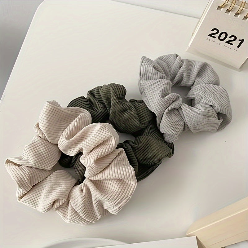 6\u002F12pcs Temperament Hair Ties Simple Ponytail Bun Hair Accessories