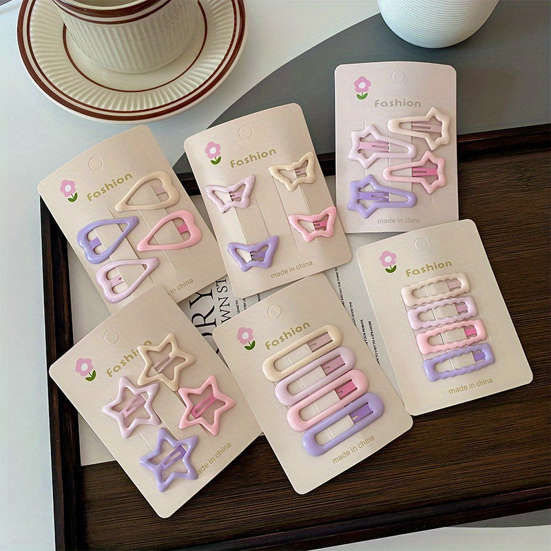 32pcs Set of Cute Cherry Blossom Series Hair Accessories: Star, Panda