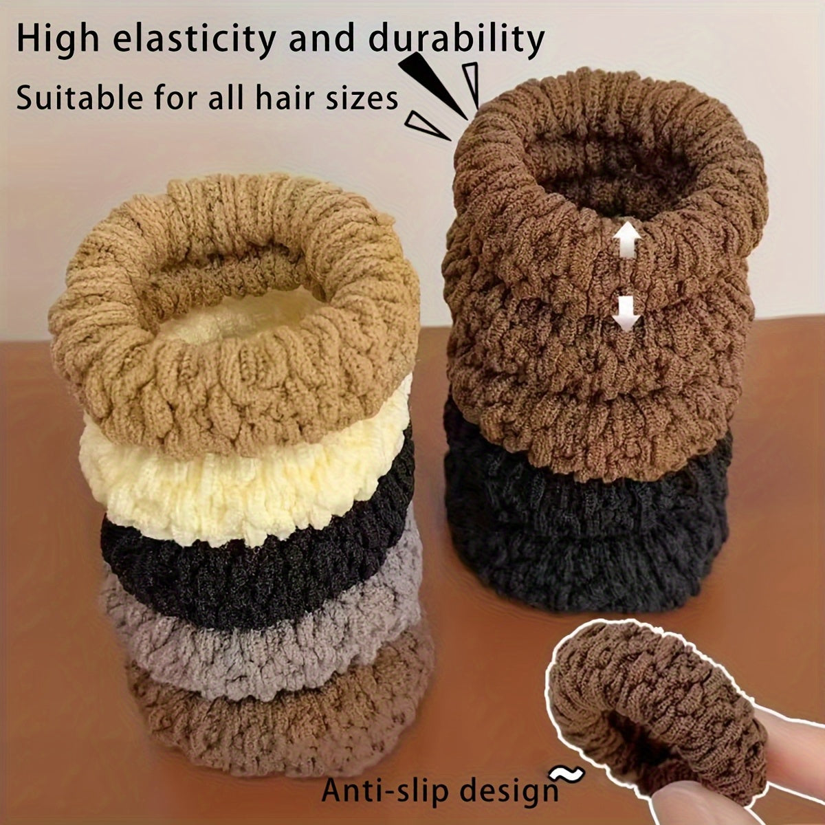 10pcs Hair Ties 10pcs High Elasticity Hair Ties | Durable Seamless Braided Ponytail Holders