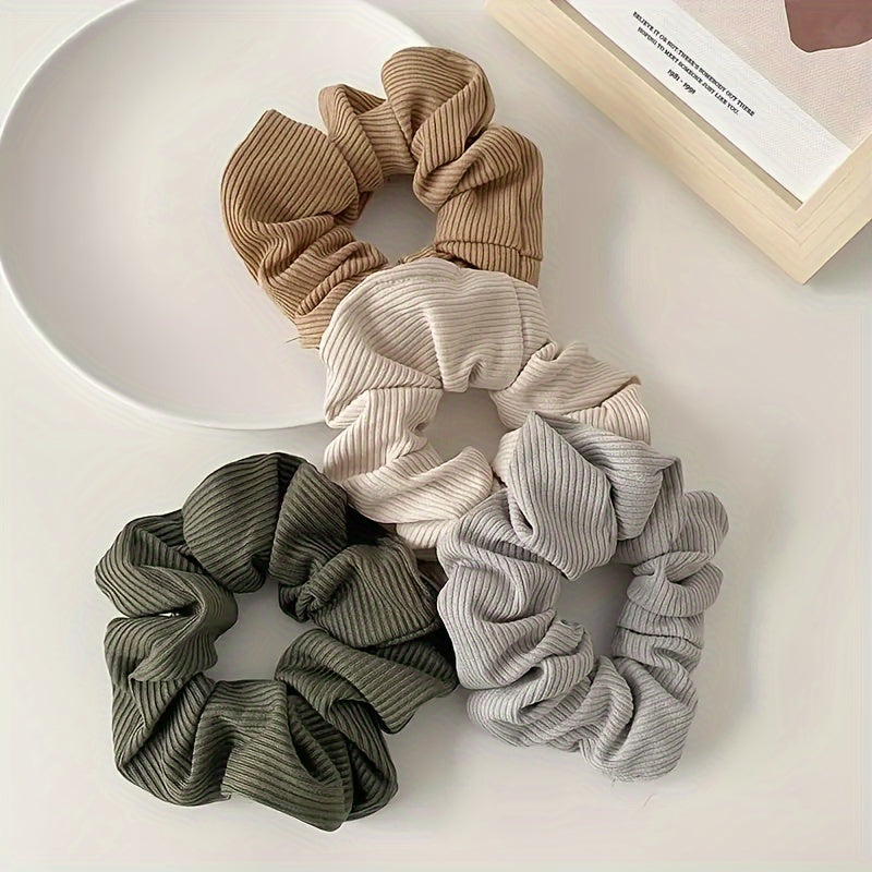 6\u002F12pcs Temperament Hair Ties Simple Ponytail Bun Hair Accessories