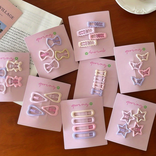 32pcs Set of Cute Cherry Blossom Series Hair Accessories: Star, Panda