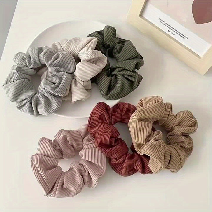 6\u002F12pcs Temperament Hair Ties Simple Ponytail Bun Hair Accessories