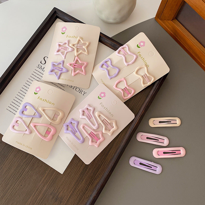 32pcs Set of Cute Cherry Blossom Series Hair Accessories: Star, Panda