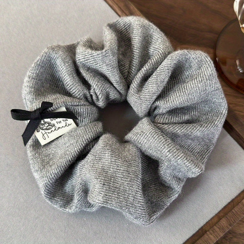 Cute Scrunchie Cute Single Soft Scrunchie Hair Tie with Bow Detail | 10+ Colors