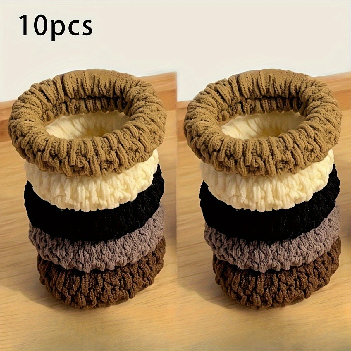 10pcs Hair Ties 10pcs High Elasticity Hair Ties | Durable Seamless Braided Ponytail Holders