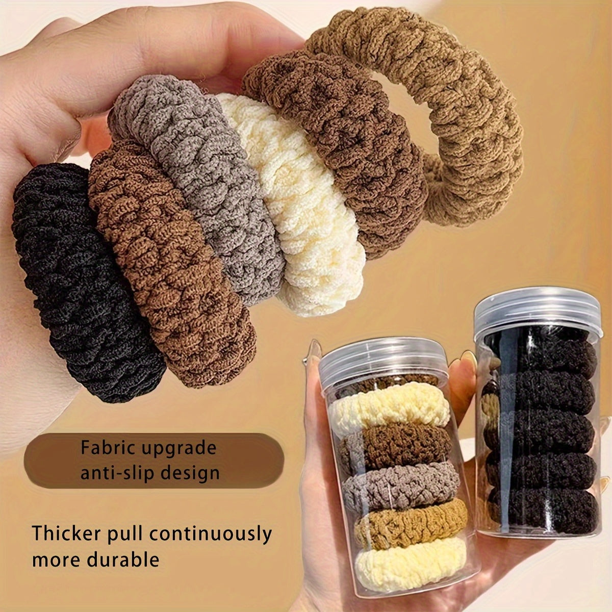 10pcs Hair Ties 10pcs High Elasticity Hair Ties | Durable Seamless Braided Ponytail Holders