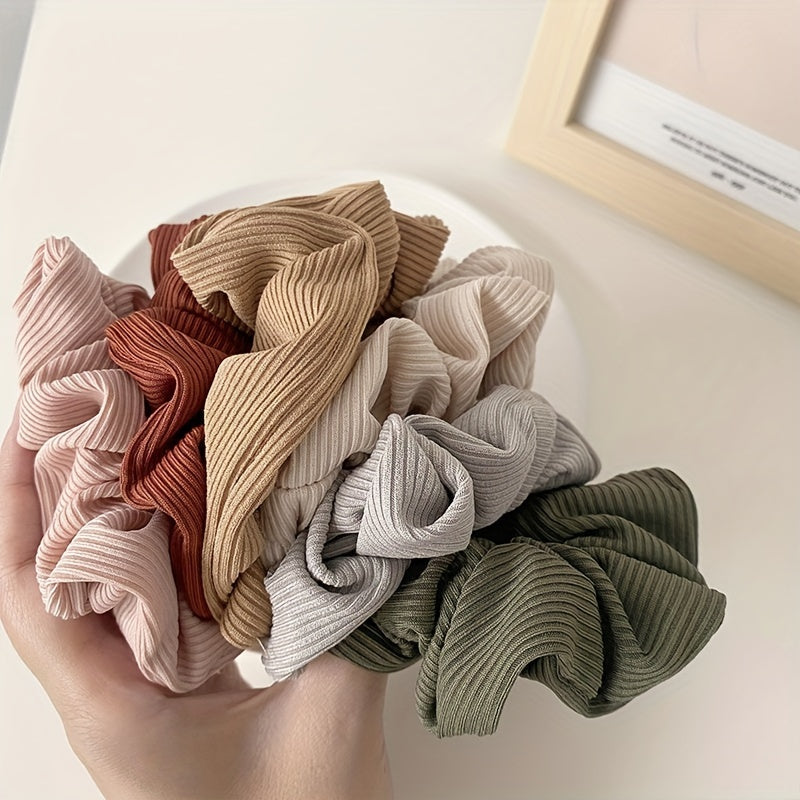 6\u002F12pcs Temperament Hair Ties Simple Ponytail Bun Hair Accessories